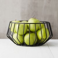Point Virgule Wire lage fruitmand zwart-3