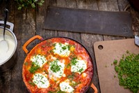 Combekk Skillet 24cm Enameled Recycled Cast Iron Orange