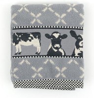 Bunzlau Castle Tea Towel Cows 65x65cm, grey /1-2