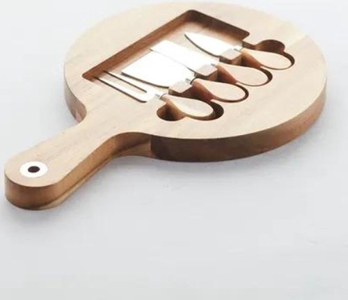 Point Virgule 5-delige magnetische kaasset uit acaciahout-2