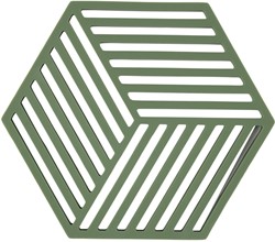 Zone Trivet Hexagon 16 x 14 x 0,9 cm Grass Silicone