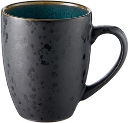 Bitz Mok 30cl met handvat - zwart/groen