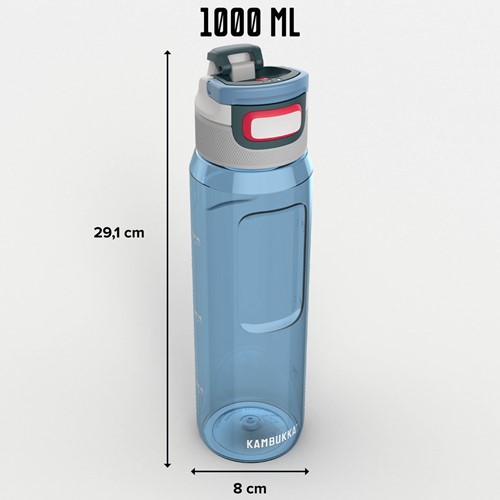 Kambukka Elton 1000 ml waterfles met 3-in-1 Snapclean® dop – Niagara Blue

-2