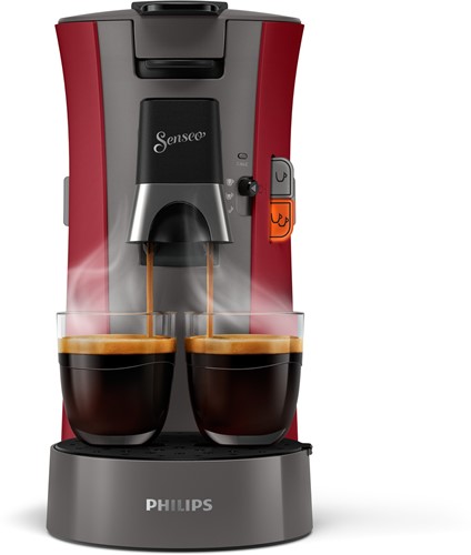 Philips CSA230/90 New Senseo Select Deep Red/ Cashmere Grey - WE settings - Retour-2