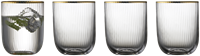 Lyngby Waterglas Palermo Goud 35cl 4 stuks-2