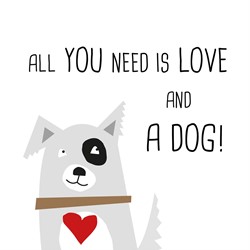 PPD Love and Dog 33x33 cm