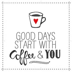PPD Coffee and You white 33x33 cm