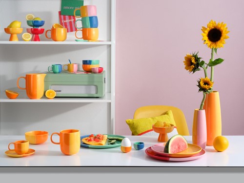 ASA Joy Bowl op voet, bosbessensmoothie 11 cm-3
