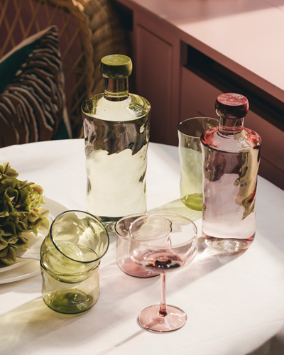 Paveau Swirl Small Tumbler Glazen Moss set van 2-2