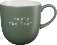 ASA mug, simply the best D. 9,5 cm, H. 9,5 cm, 0,35 l.