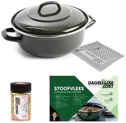Dagelijkse Kost Stoofpot - Stoofvleesbox (theedoek, kruidenmix, recept)