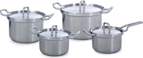 Q-linair Master stainless steel 4 pcs set - Retour