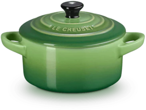 Le Creuset Aardewerken mini braadpan in Bamboo Green 10cm 0,25l