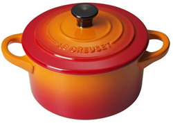 Le Creuset Aardewerken mini braadpan in Oranjerood 10cm 0,25l
