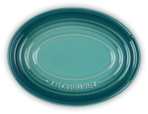 Le Creuset Lepelhouder ovaal 16cm Bleu Riviera Aardewerk-3
