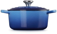 Le Creuset Braad- / Stoofpan Signature rond Azure 18cm 1,8l-2