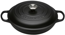 Le Creuset Gietijzeren campagnard in Mat Zwart 30cm 3,5l