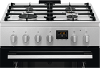 Electrolux LKK640221X Fornuis met gaskookplaat en multifunctionele heteluchtoven / wit-2