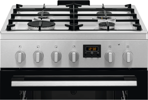 Electrolux LKK640221X Fornuis met gaskookplaat en multifunctionele heteluchtoven / wit-2