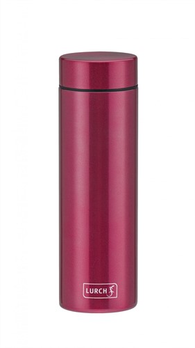 Lurch Lipstick dubbelwandige isoleerfles uit rvs berry rood 300ml