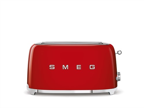 Moulinex LT261D Subito Broodrooster, rode broodrooster met dubbele sleuf, 850 watt, variabele bruiningsniveaus, rood/zwart
