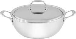 Demeyere Atlantis 7 Conische sudderpot 28 cm met dubbelwandig deksel, 4,8 liter