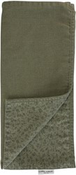 Laura Ashley Sage Green Wild Clematis/Uni Tafelloper 40x150cm Groen Textiel