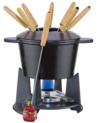 Spring Grenoble Fondue set zwart mat 16 cm