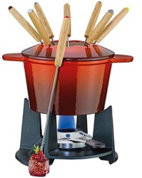 Spring Grenoble Kaasfondue set rood 16 cm