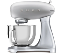 Smeg SMF02SVEU Keukenmachine - inox mengkom volume 4,8 liter - metaalgrijs met zilver - Retour