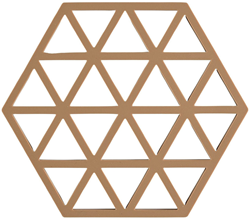 Zone Trivet Triangles Light Terracotta