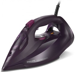 Philips DST7061/30 3000W - 55g/min - 250 SOS - SteamGlide Elite - 2m cord, 300ml - Quick Calc Release - Dark Purple Magic
