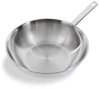 BK Bright SS no coating+SS handle open wok 28