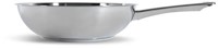 BK Bright SS no coating+SS handle open wok 28-2