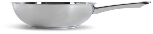 BK Bright SS no coating+SS handle open wok 28-2