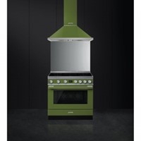 SMEG CPF9IPOG Fornuis 90 x 60  - 5 inductiezones - oven pyrolyse - energieklasse A+ - groen-2