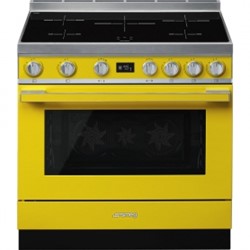 SMEG CPF9IPYW Fornuis 90 x 60  - 5 inductiezones - oven pyrolyse - energieklasse A+ - geel