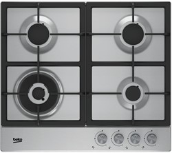 BEKO HIAW64225SX Gaskookplaat Inox 3 Gas + wok /3 gaz + wok
