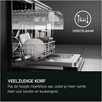 AEG FSE75648P 7000 GlassCare / Volledig integreerbaar / 60 cm / B klasse / bestekmand / 43 dB / wifi / XXL-3