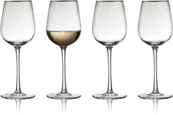 Lyngby Glas Witte wijnglas Palermo Gold 300 ml 4 pcs