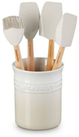Le Creuset Premium spatelpot met spatelset van 4 Meringue