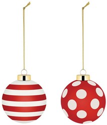 Alessi DELIGHT, Kerstbal set 2 dlg.