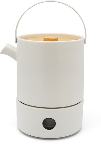 Bredemeijer Umea Theeset met warmer 1,2l, wit Wit Aardewerk
