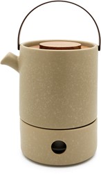 Bredemeijer Umea Clay Theeset met theelicht 1,2l Grijs Mat Aardewerk