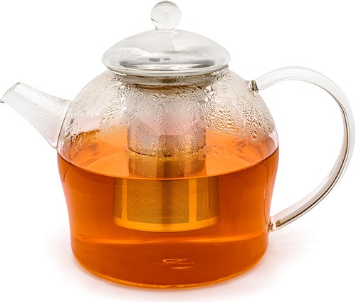 Bredemeijer Minuet Santhee Theepot Glas met filter1,5l Transparant Glanzend borosilicaatglas