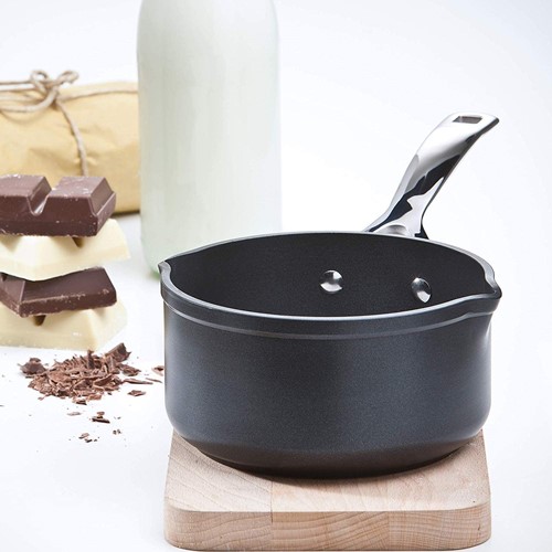 Le Creuset Anti-aanbak steelpan in Zwart 16cm 1,6l-2