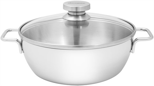 Demeyere Apollo 7 Conische sudderpot 24 cm met glasdeksel, 3,3 liter