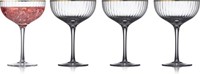 Lyngby Glas Palermo Cocktailglas Gouden rand 4 stuks-2