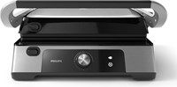 Philips HD6301/90 2200W, 5000 series, analog, grill plate, silver-2