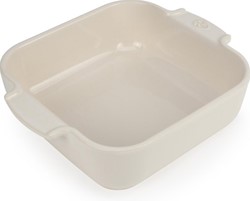 PEUGEOT Appolia vierkante keramische ovenschaal 21 cm ECRU